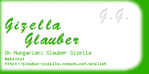 gizella glauber business card